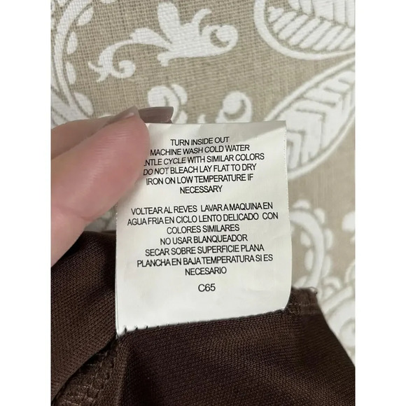 Fig & Flower Anthropologie Embroidered Tiered 3/4 Sleeve Dress Size Medium - Picture 8 of 8